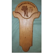 Long Drop Down Turkey Beard/Fan/Wing Plaque