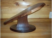 Walnut European Elk Plaque